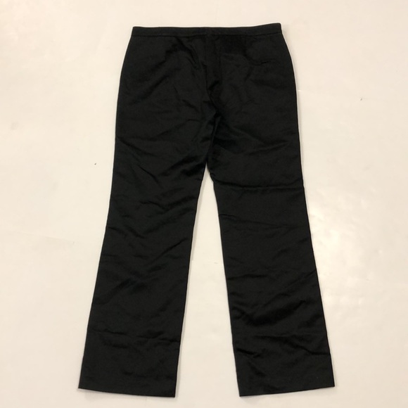 Pink Tartan 10 Pants Black Shiny Cotton & Button detail in Excellent Condition - Picture 7 of 7